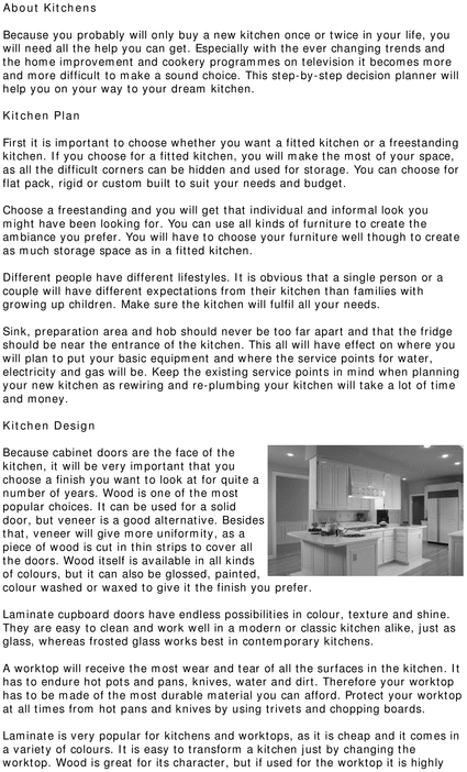 Product picture Kitchen planning