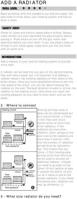 Product picture Do it Yourself Radiator Replacement/Addition